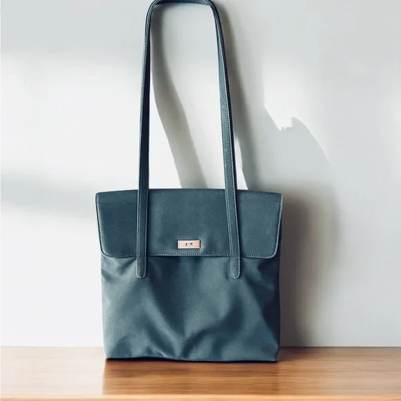 Vintage Black Tote Bag by Ralph Lauren - Picture 2 of 7